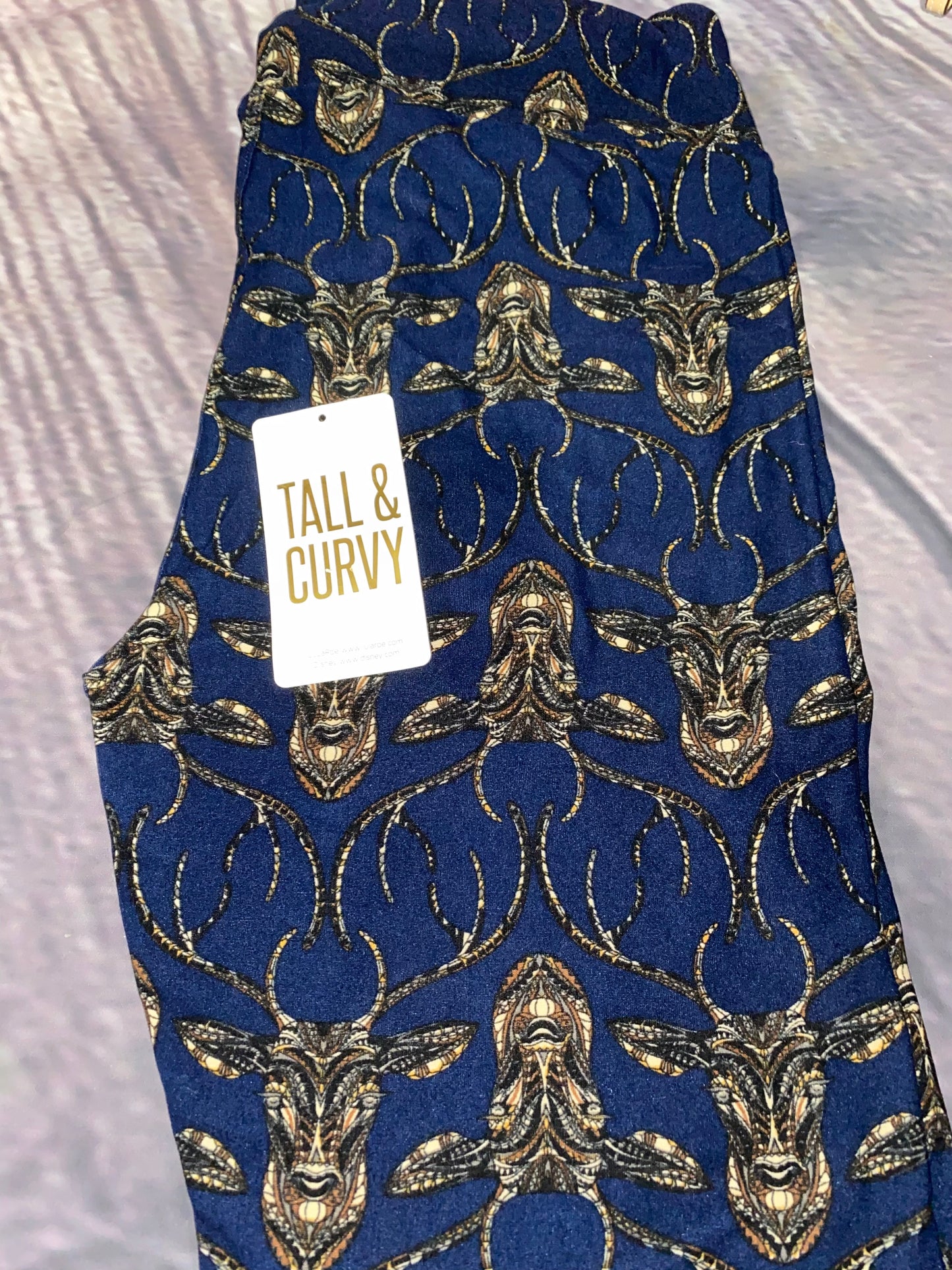 Deer Lularoe Tall and Curvy leggings