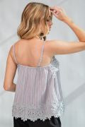 CRINKLED CHALLIS CAMI TOP