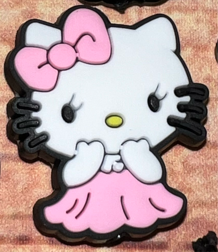 Hello pretty in pink cat in dress