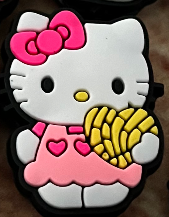 Hello cat with yellow heart