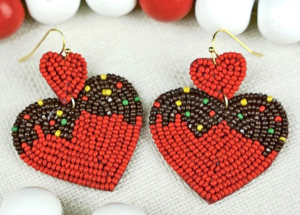 Seed bead earrings