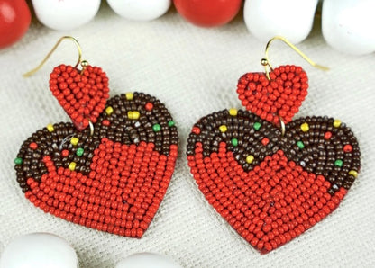 Seed bead earrings