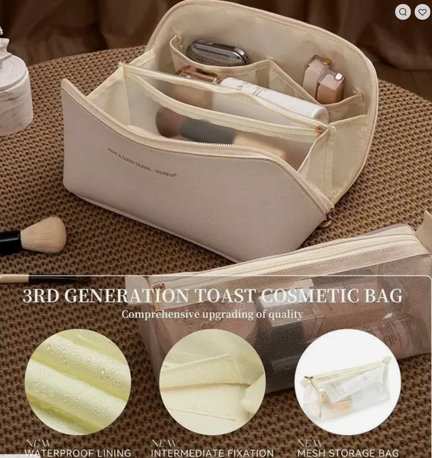 Brown Cosmetics Storage Kit