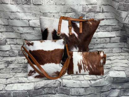 3 Piece faux fur bag set