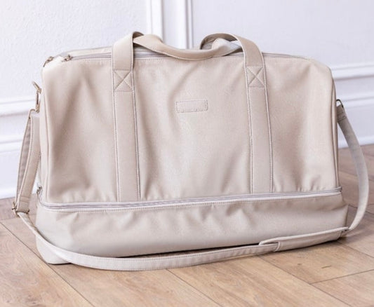 The Ashley Beige Duffle Bag