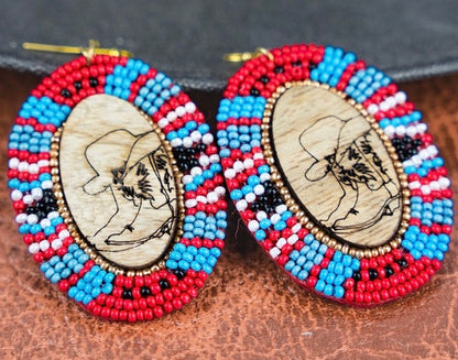 Seed bead earrings