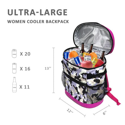 Printed cooler backpacks