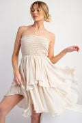 ADJUSTABLE TUBE RUFFLE DRESS OR SKIRT