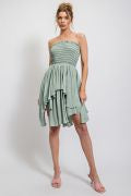 ADJUSTABLE TUBE RUFFLE DRESS OR SKIRT