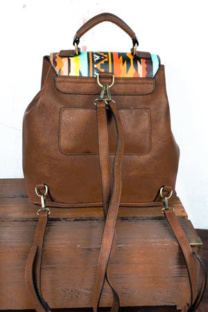 NGIL DESERT DUSK FAUX LEATHER SATCHEL BACKPACK