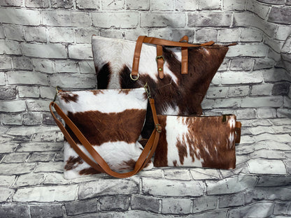 3 Piece faux fur bag set