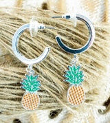 Beach themed dangle earrings