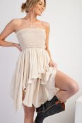 ADJUSTABLE TUBE RUFFLE DRESS OR SKIRT