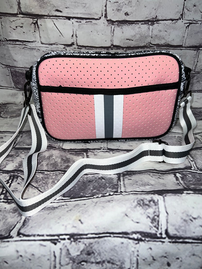 Neoprene crossbody purses