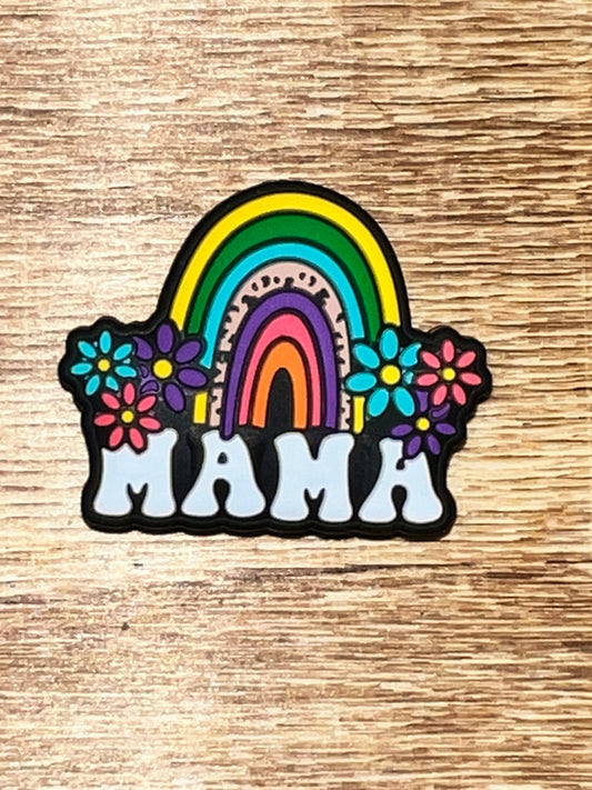 Mama rainbow focal bead