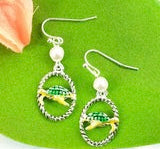 Beach themed dangle earrings