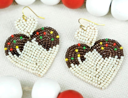 Seed bead earrings