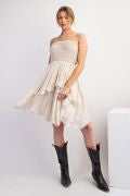 ADJUSTABLE TUBE RUFFLE DRESS OR SKIRT