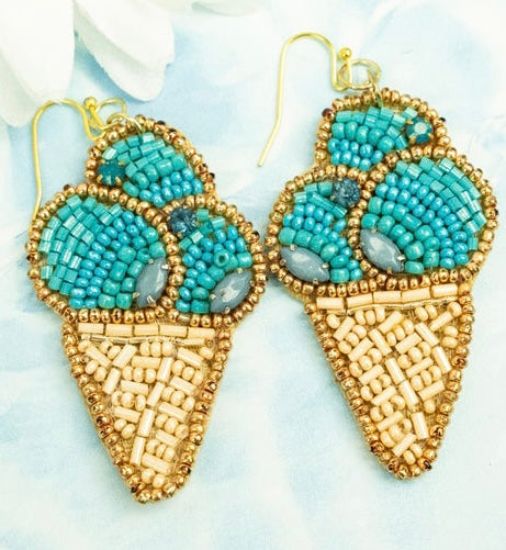 Seed bead earrings