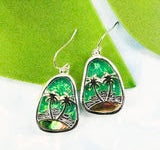 Beach themed dangle earrings