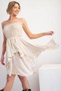 ADJUSTABLE TUBE RUFFLE DRESS OR SKIRT