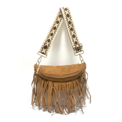 Removable fringe sling/bum bags