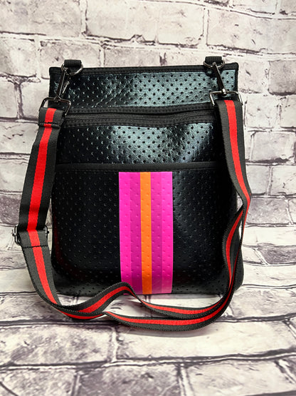 Neoprene crossbody purses