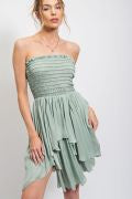 ADJUSTABLE TUBE RUFFLE DRESS OR SKIRT