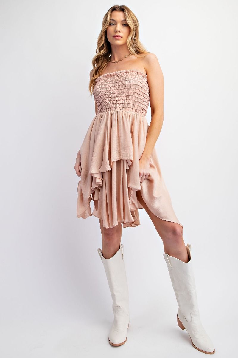 ADJUSTABLE TUBE RUFFLE DRESS OR SKIRT