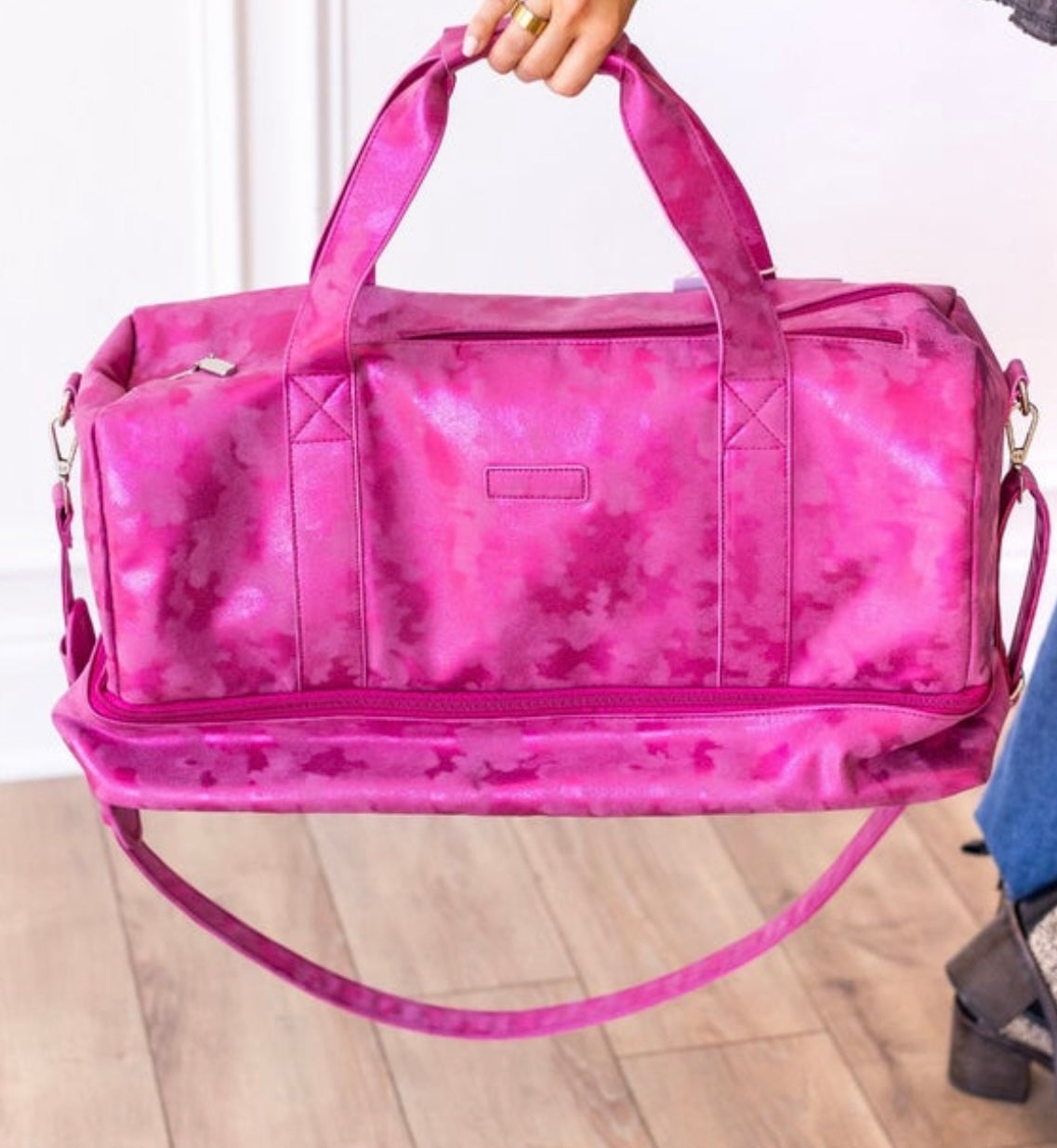 Luxe Hot Pink Expedition Duffle