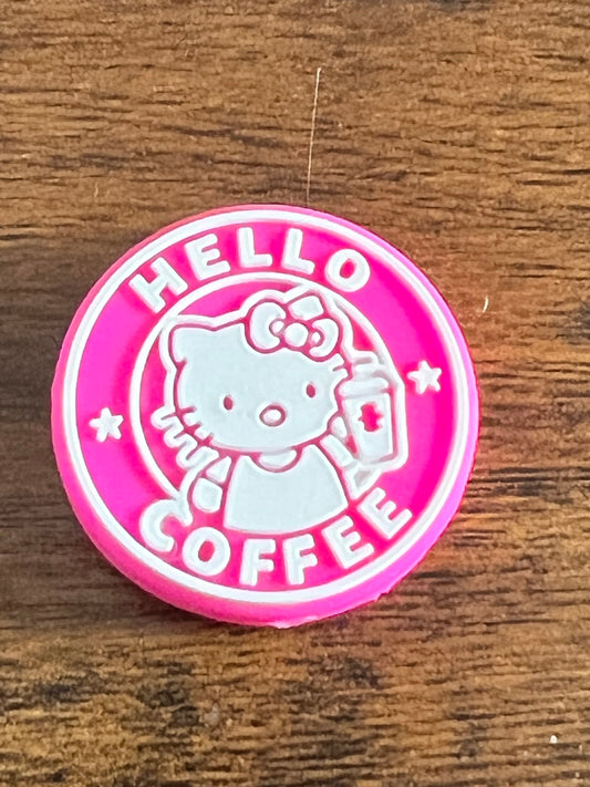 Hello Coffee hot pink